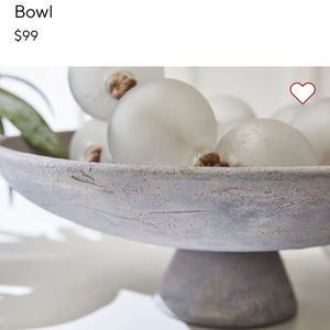 Pottery Barn Ceramic Pedestal Bowl